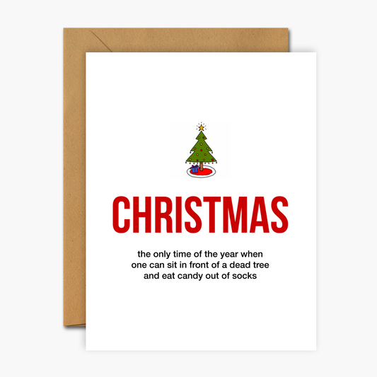 Christmas Definition Illustration Christmas Greeting Card | Footnotes Paper