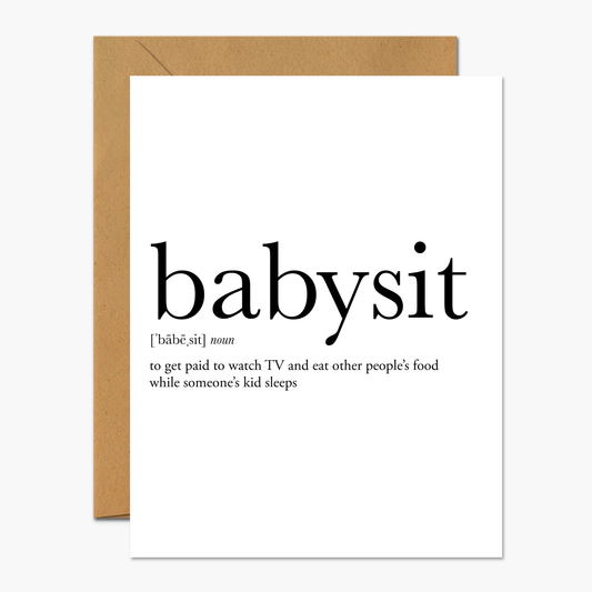 Babysit Definition