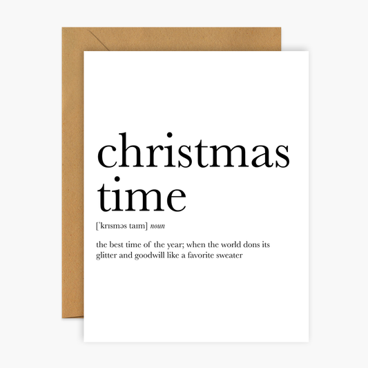 Christmas Time Christmas Greeting Card | Footnotes Paper