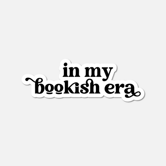 In My Bookish Era BW Sticker