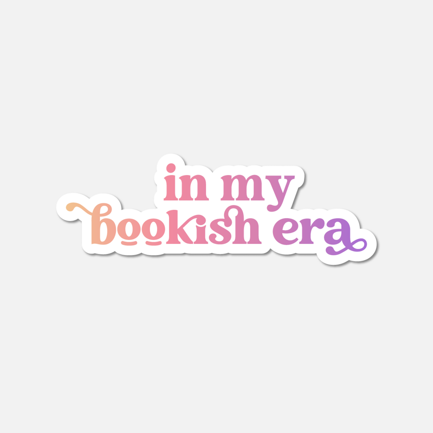 In My Bookish Era Gradient Sticker