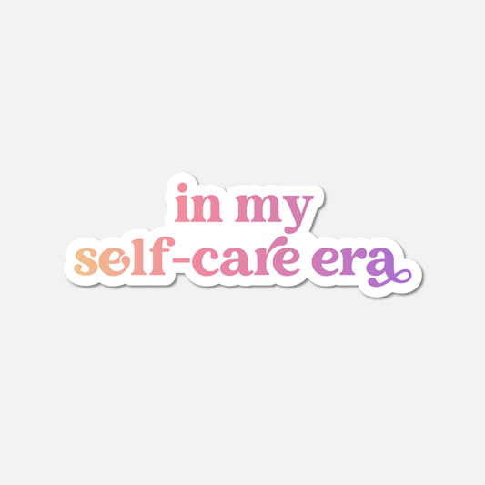 In My Self-Care Era Gradient Sticker