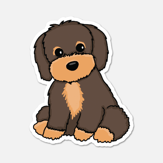 Hazel Havanese Die-Cut Sticker | Waterproof Fluffy Dog Decal with Matte Finish