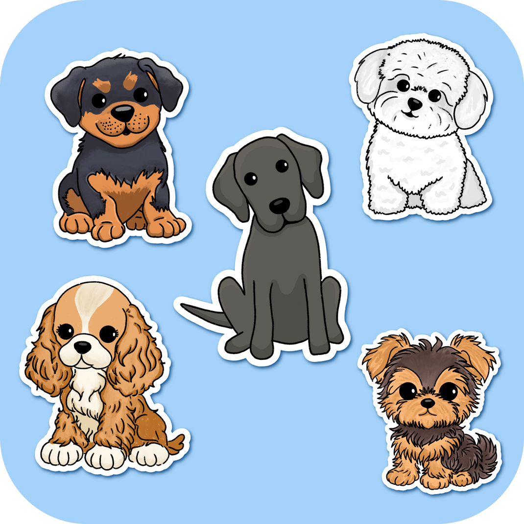 Dog Stickers – Premium Vinyl Designs for Dog Lovers – Footnotes Paper