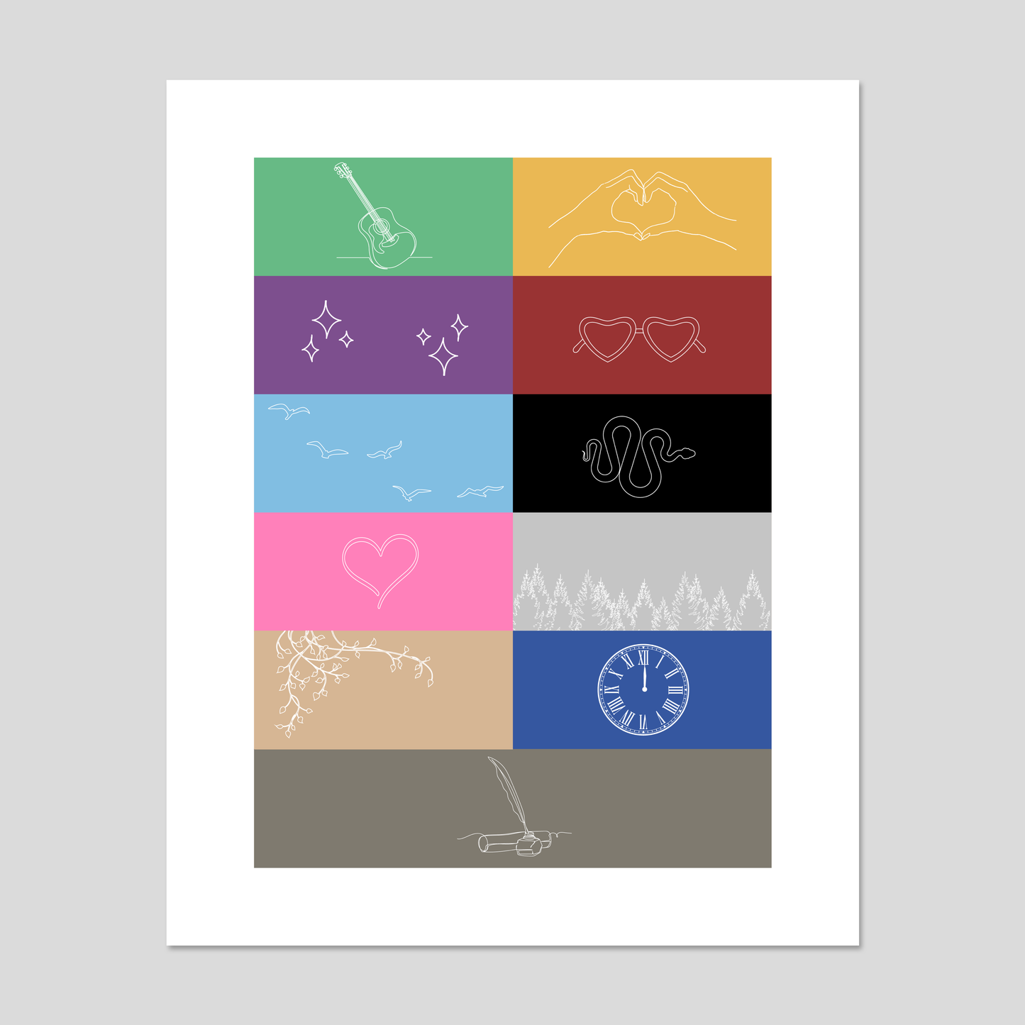 Eras Icons Art Print | Footnotes Paper