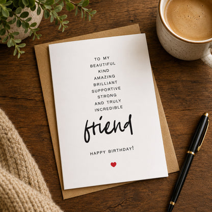 To My Friend - Birthday Card