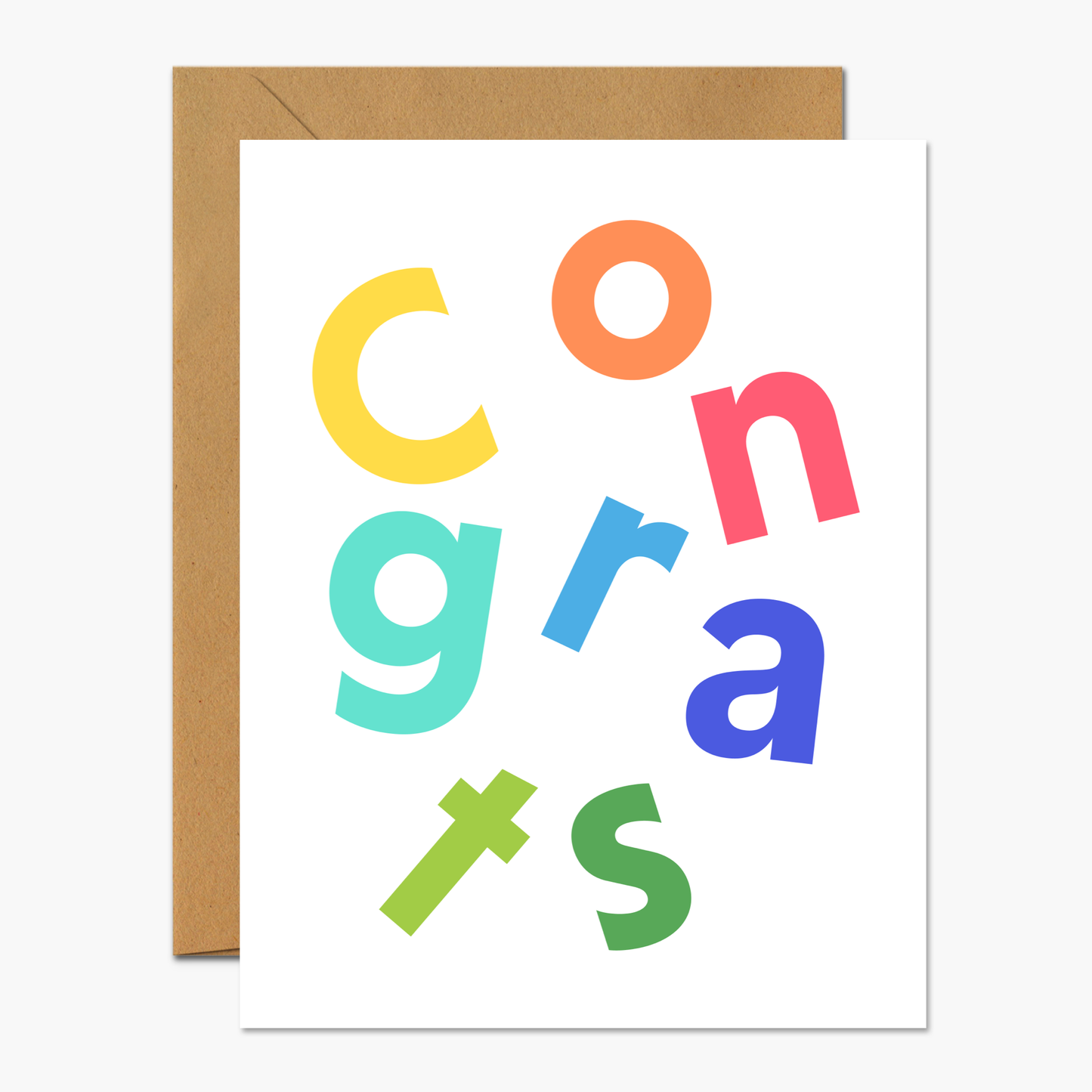 Congrats Scandi Congrats Greeting Card | Footnotes Paper