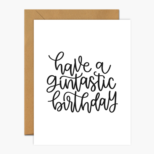 Have A Gintastic Birthday Birthday Greeting Card | Footnotes Paper
