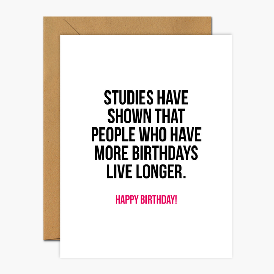 Studies have shown - Happy Birthday