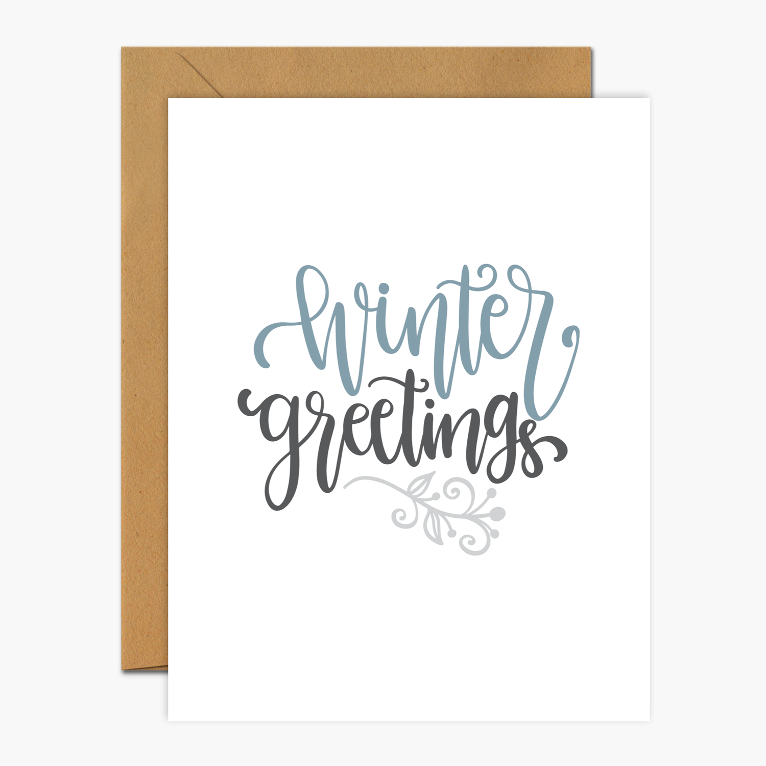 Winter Greetings Christmas Greeting Card | Footnotes Paper