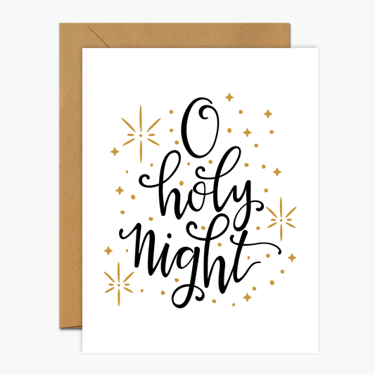 O Holy Night Christmas Greeting Card | Footnotes Paper