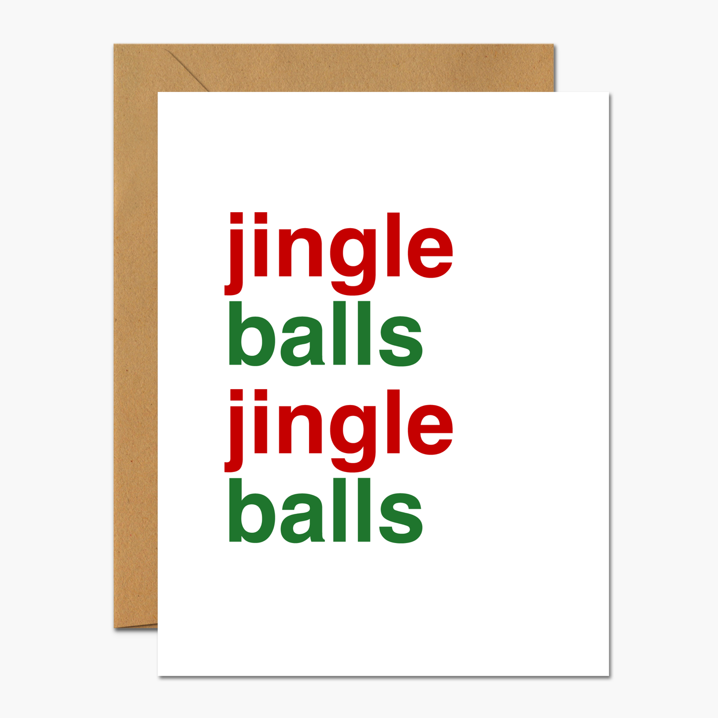 Jingle Balls Jingle Balls Christmas card with festive humor and playful design.