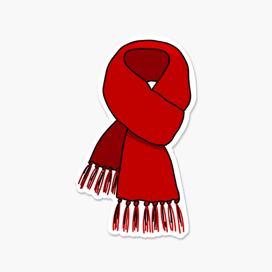 Red Scarf  - Taylor Swift Inspired Sticker | Footnotes Paper