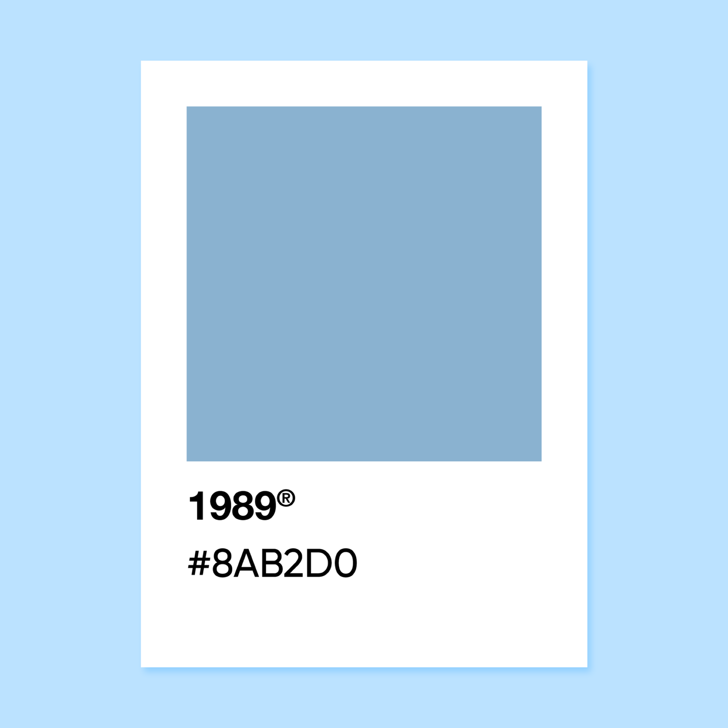 1989 Color Palette Sticker | Footnotes Paper