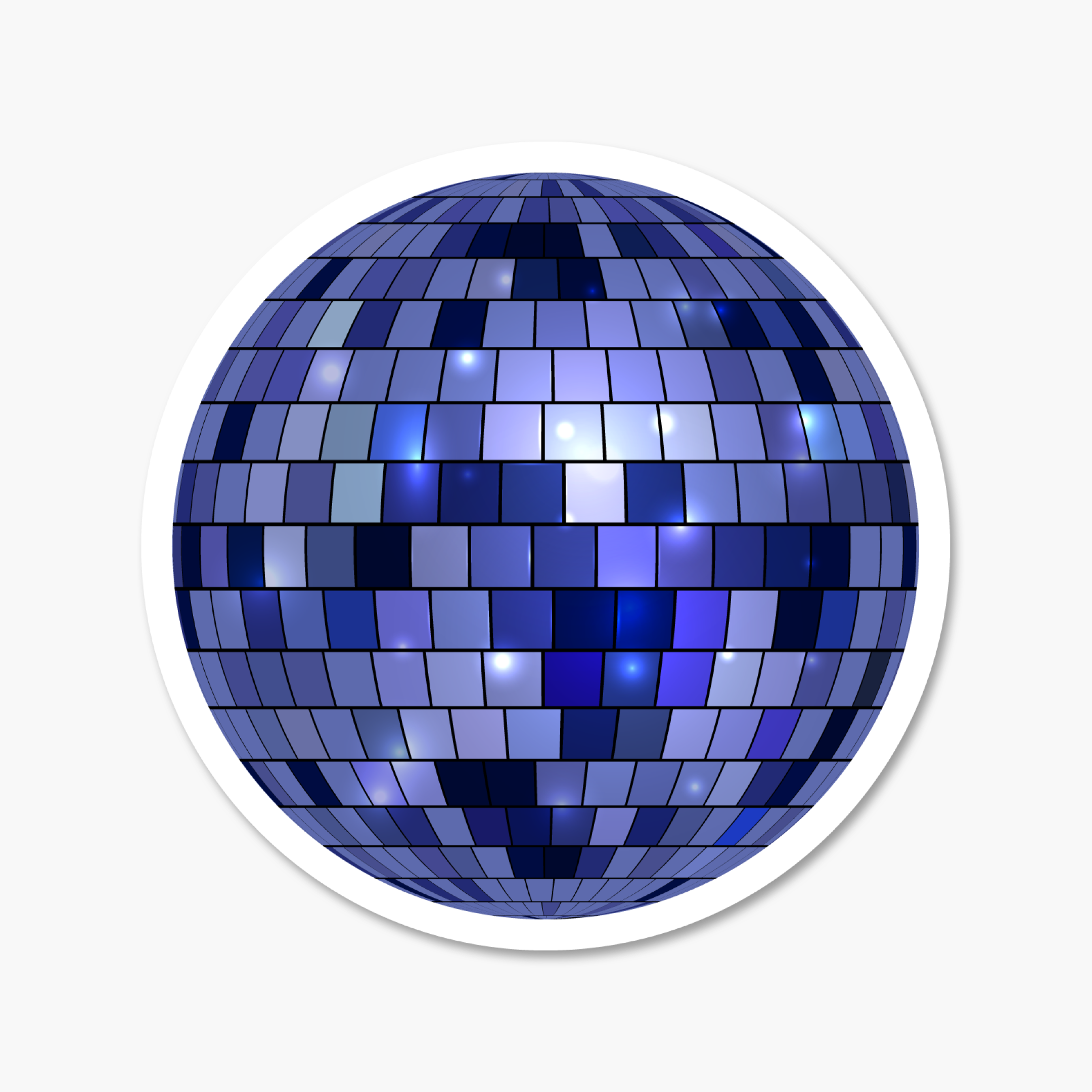 Eras Tour Merch: Disco Ball Navy Blue 2.5