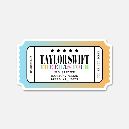 The Eras Tour Concert Ticket Stub Houston, Texas Night 1  | Footnotes Paper