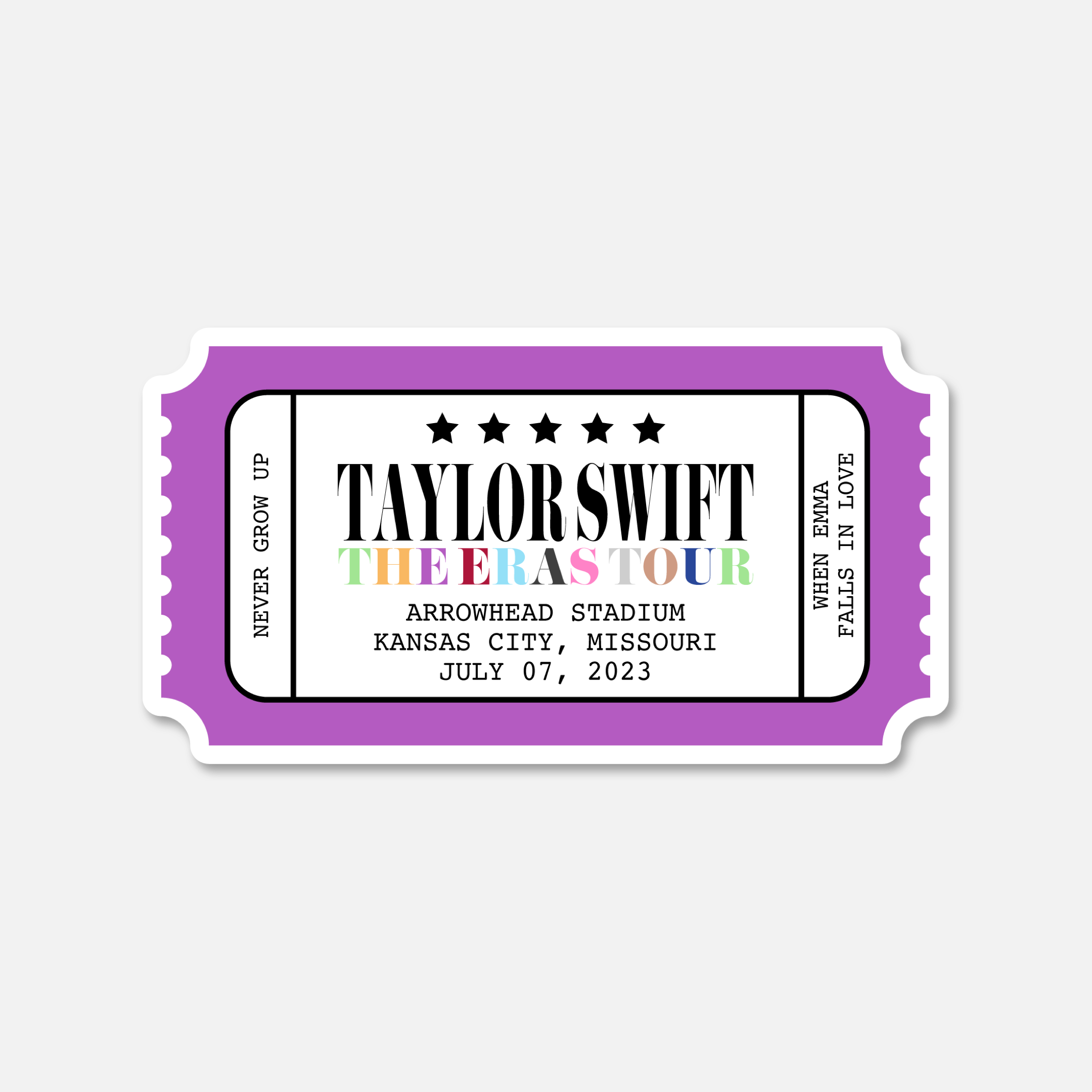 Lover Ticket Stub Taylor Swift Sticker