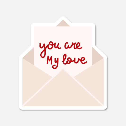 Envelope with Love Letter Valentine's Day Sticker | Footnotes Paper