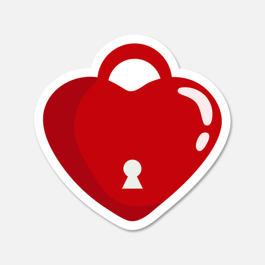 Love Lock Valentine's Day Sticker | Footnotes Paper