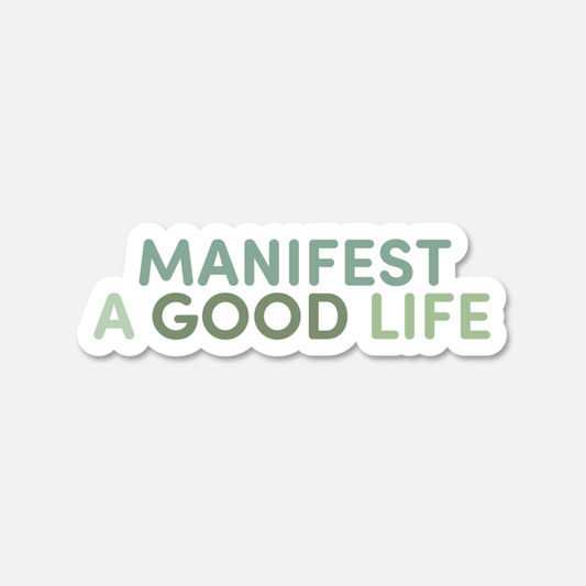Manifest A Good Life Sage Green  | Footnotes Paper