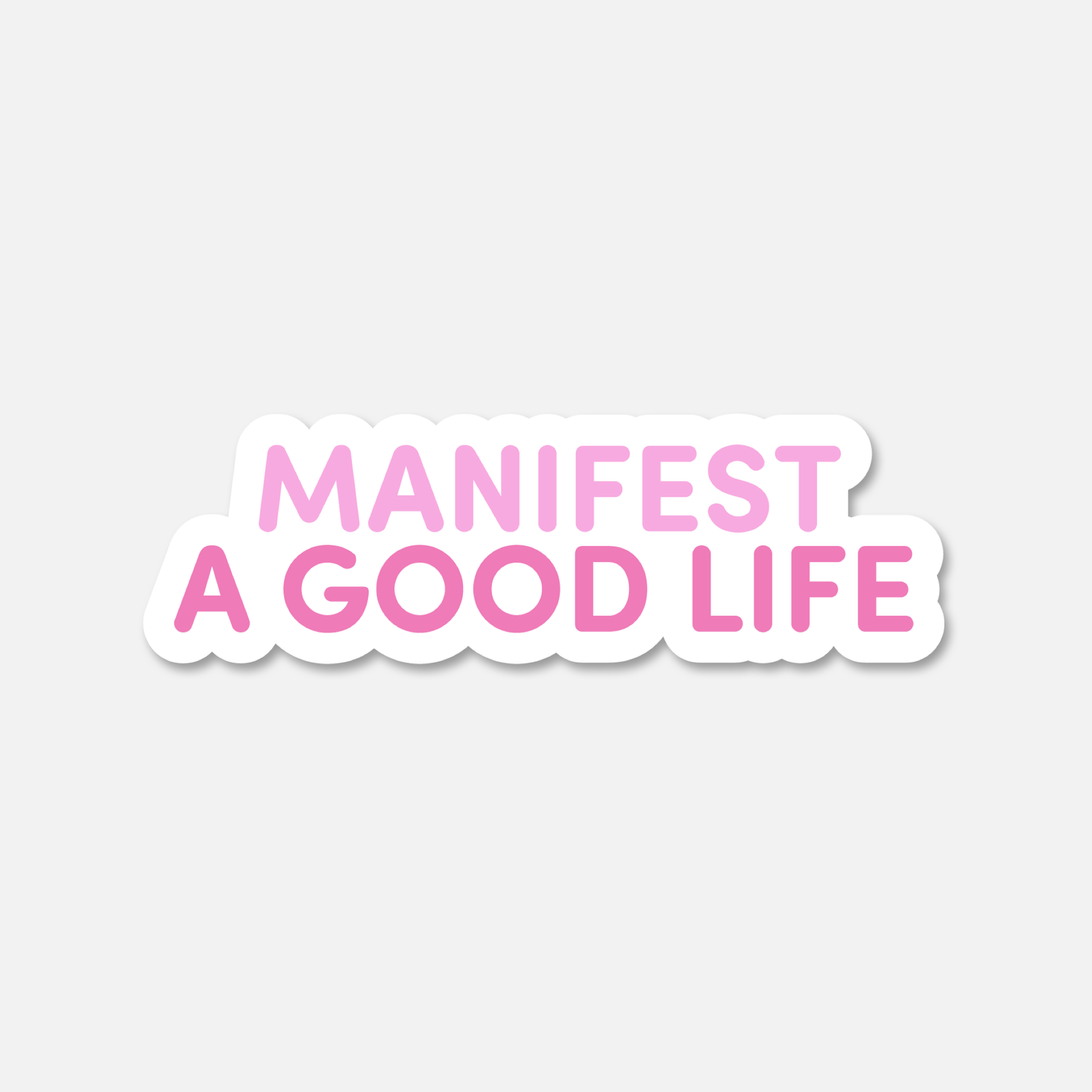 Manifest A Good Life Blush Pink  | Footnotes Paper