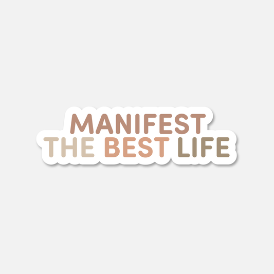 Manifest The Best Life Beige Neutral  | Footnotes Paper