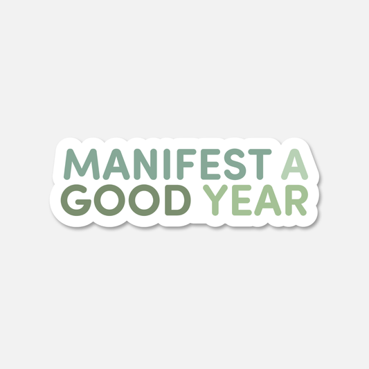Manifest A Good Year Sage Green  | Footnotes Paper