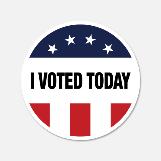 I Voted Today Vote Sticker | Footnotes Paper