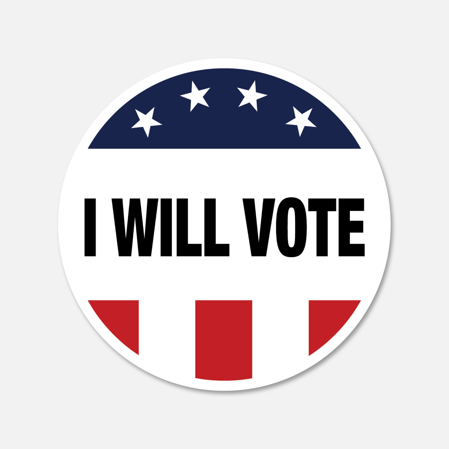 I Will Vote - Aesthetic Waterproof Stickers for Water Bottles