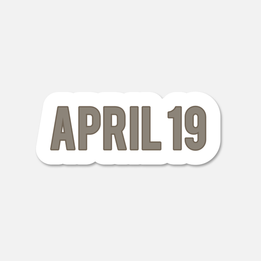 April 19 Everyday Sticker | Footnotes Paper