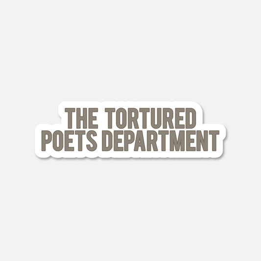 The Tortured Poets Department Everyday Sticker | Footnotes Paper