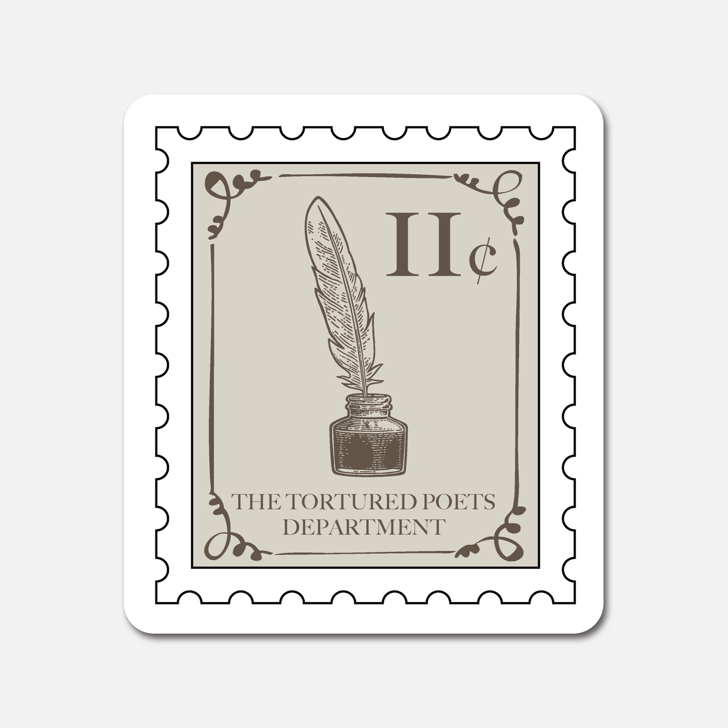 The Tortured Poets Department Stamp  - Taylor Swift Sticker