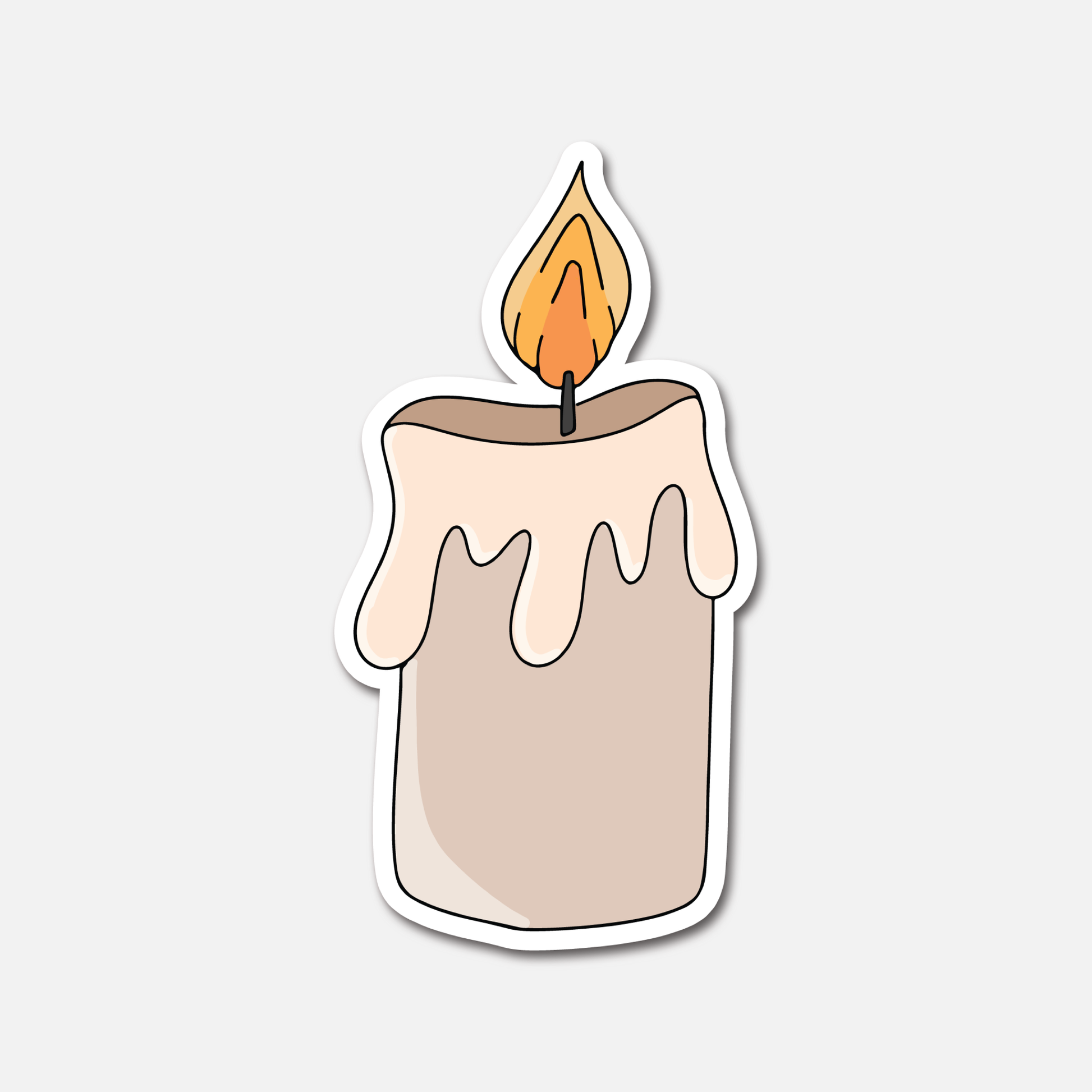 Pillar Candle - Magic Sticker | Perfect for Your Tumbler, Laptop, or Journal