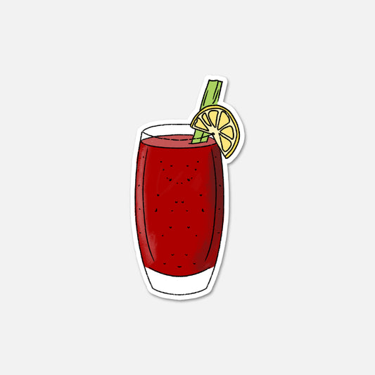 Bloody Mary Cocktail Sticker – Waterproof & Spicy