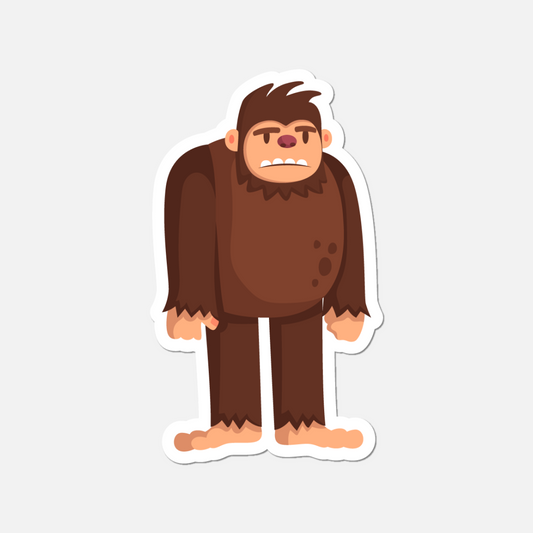  Sad Bigfoot Sticker