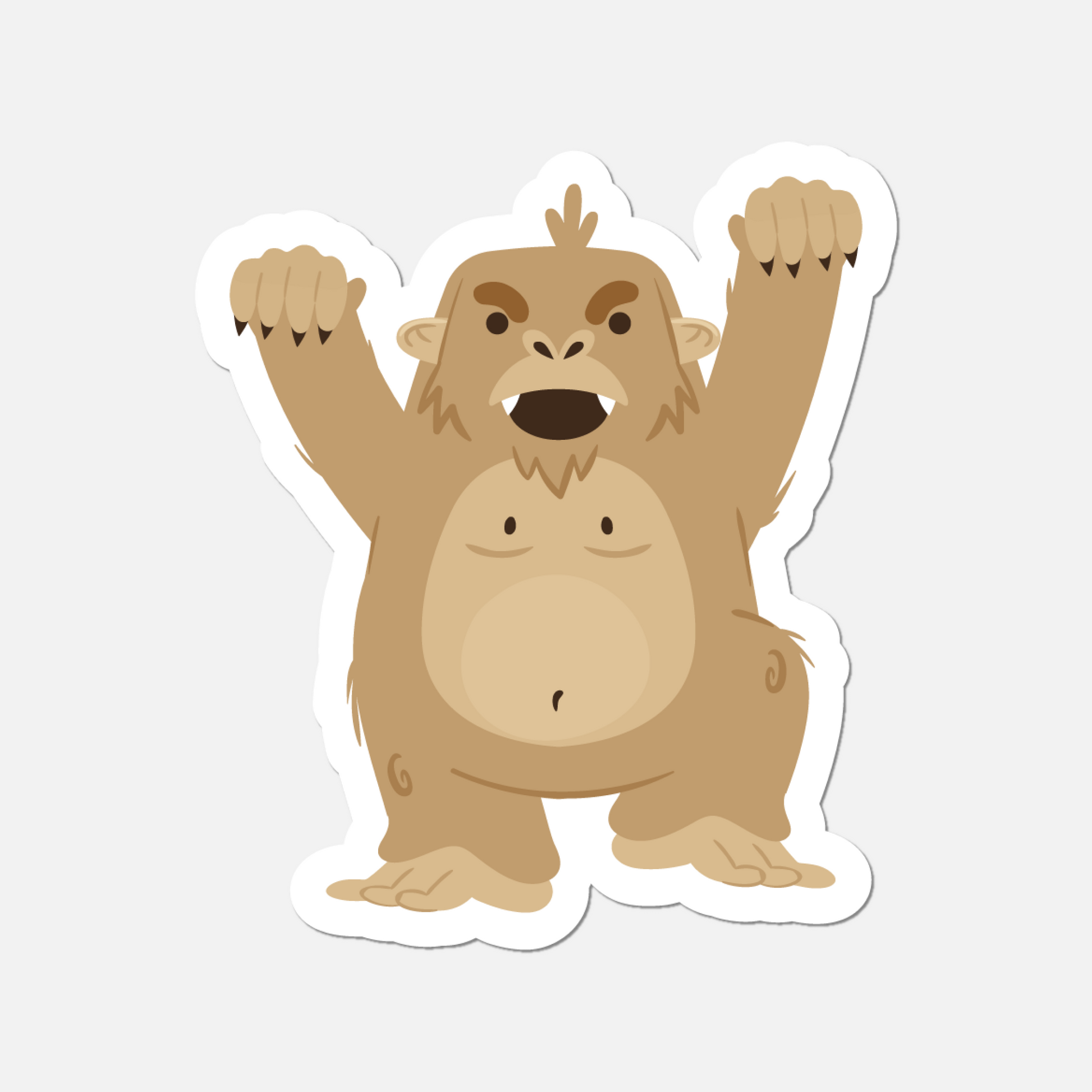 Scary Bigfoot Sticker