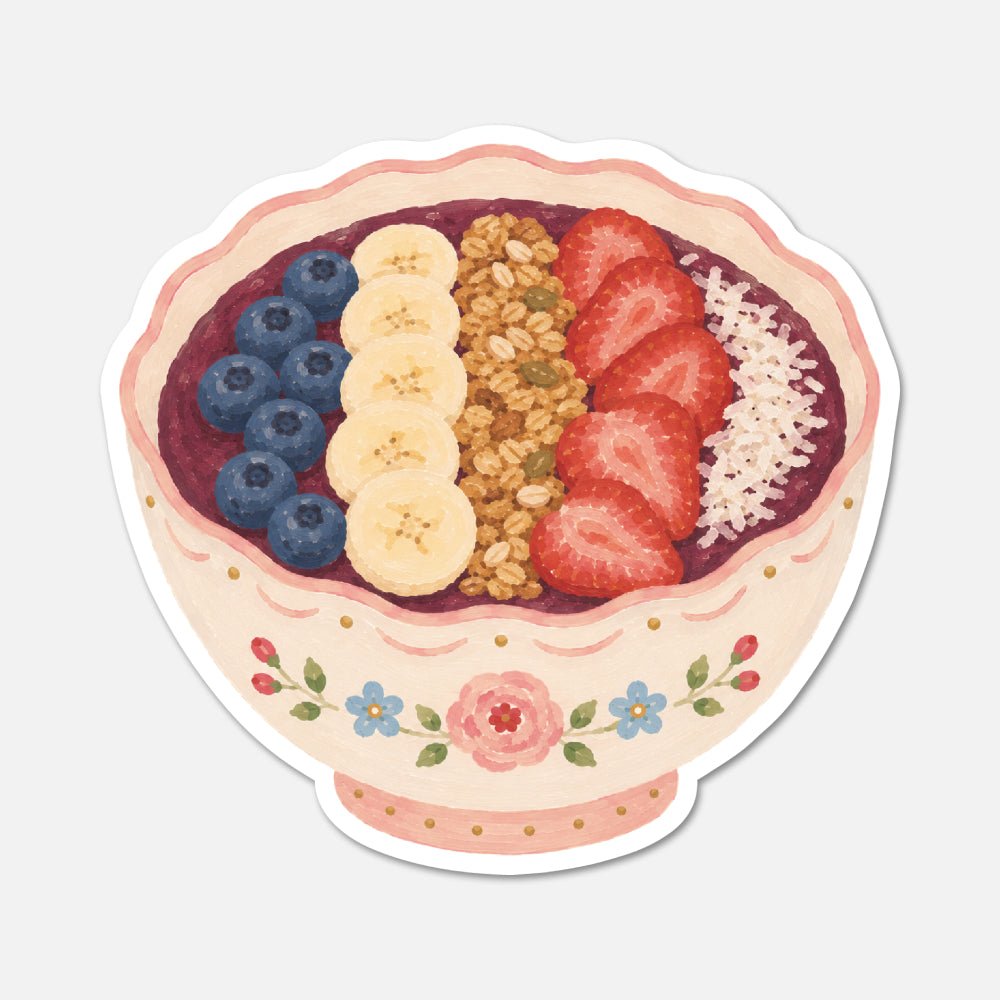 Acai Bowl - Food Sticker - Footnotes Paper