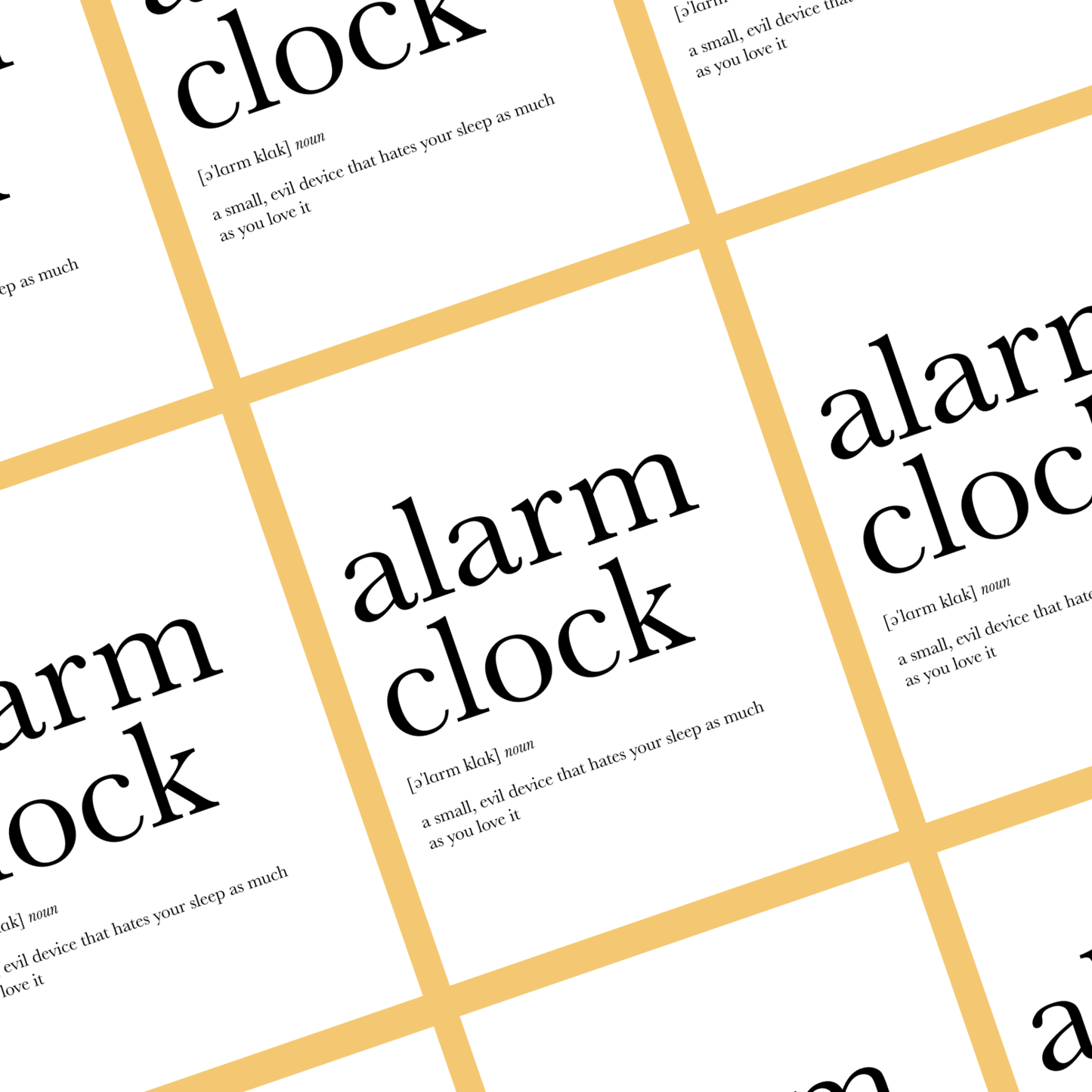 Alarm Clock Definition - Footnotes Paper