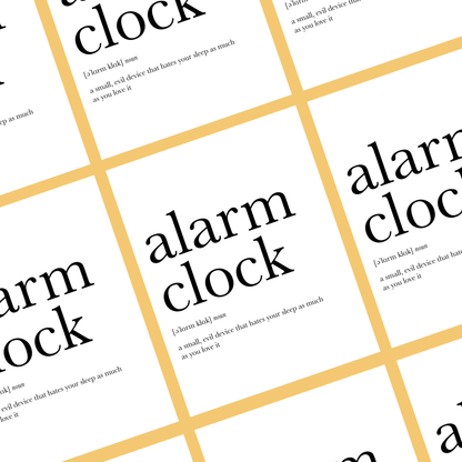 Alarm Clock Definition - Footnotes Paper