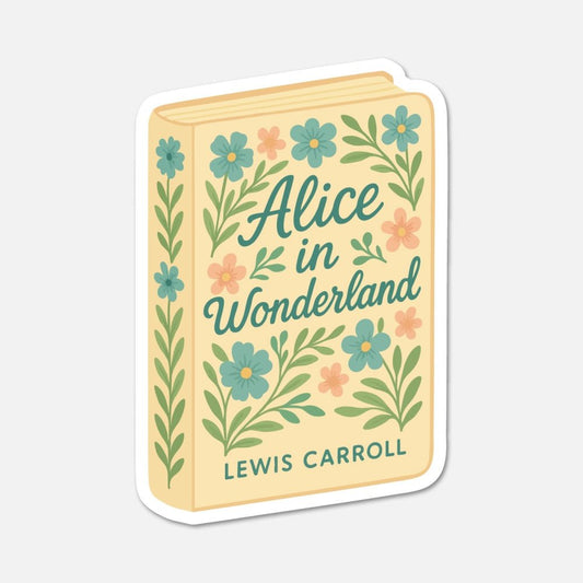 Alice in Wonderland by Lewis Carroll - Book Sticker - Footnotes Paper