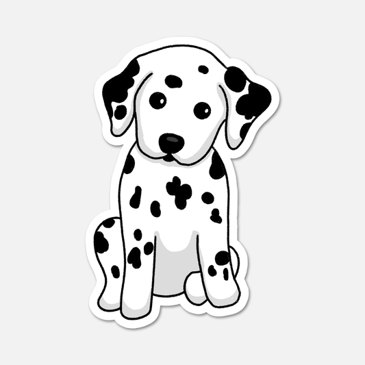 Spot Dalmatian Die-Cut Sticker | Waterproof Spotted Dog Decal with Matte Finish