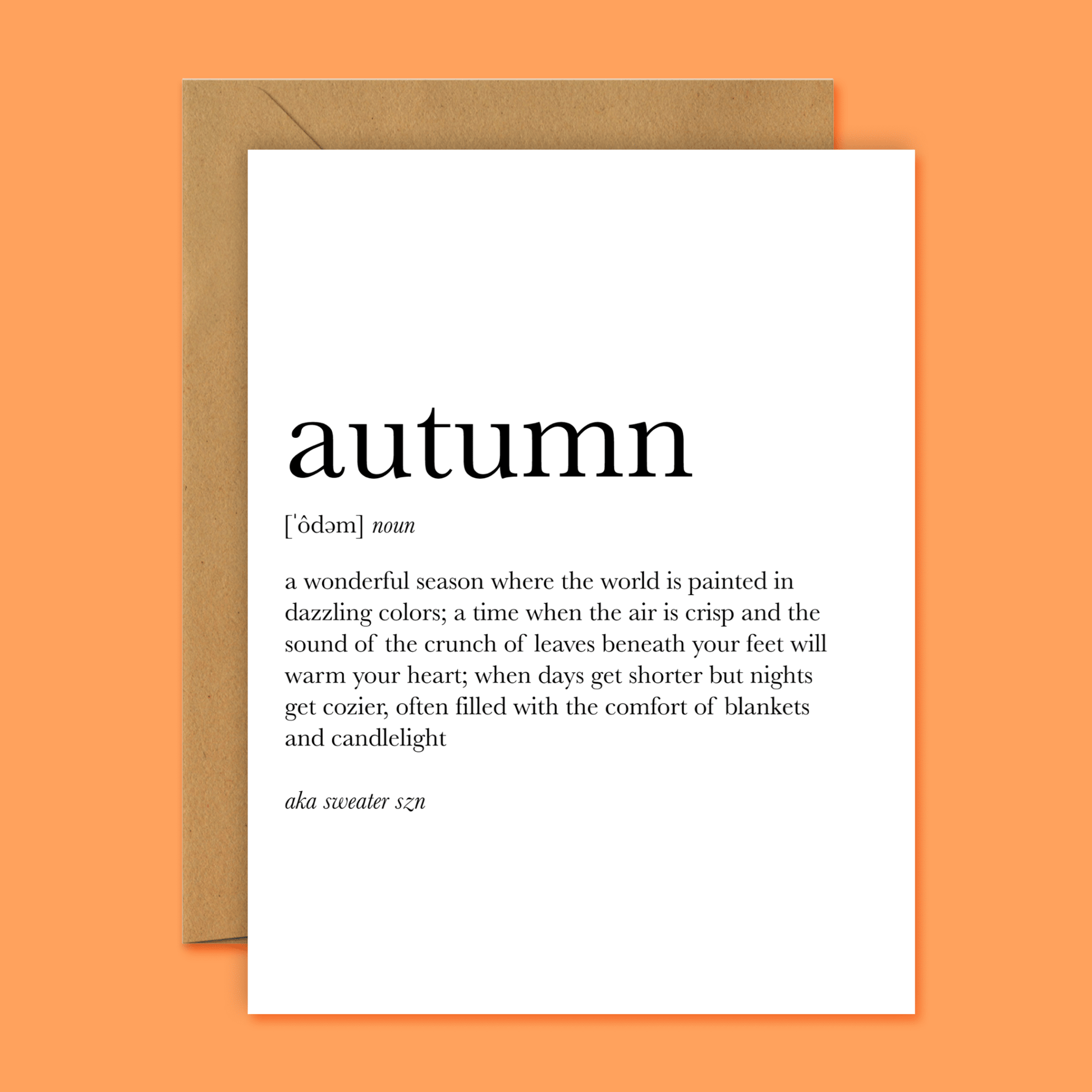 Autumn Definition - Footnotes Paper