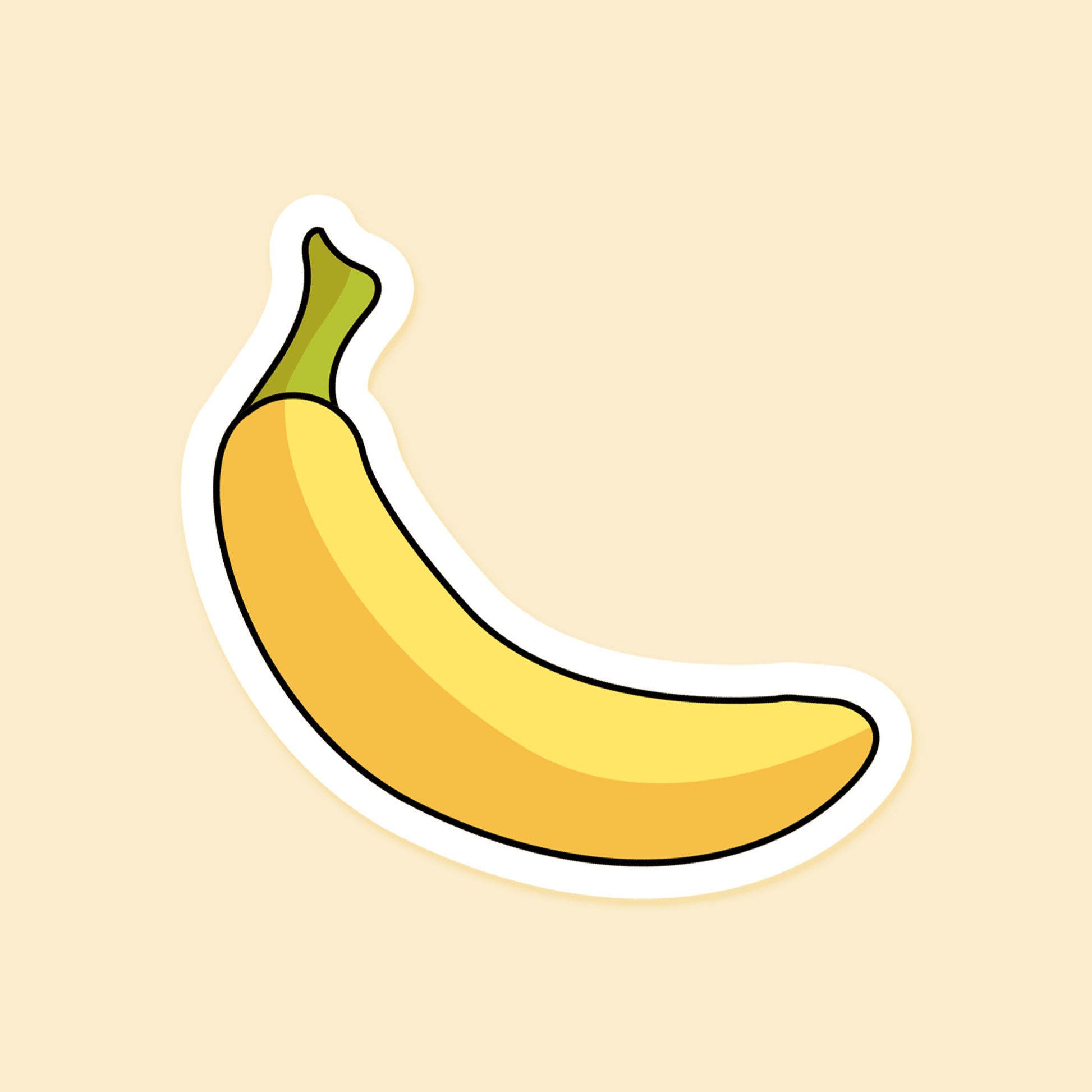 Bananas - Food Sticker - Footnotes Paper