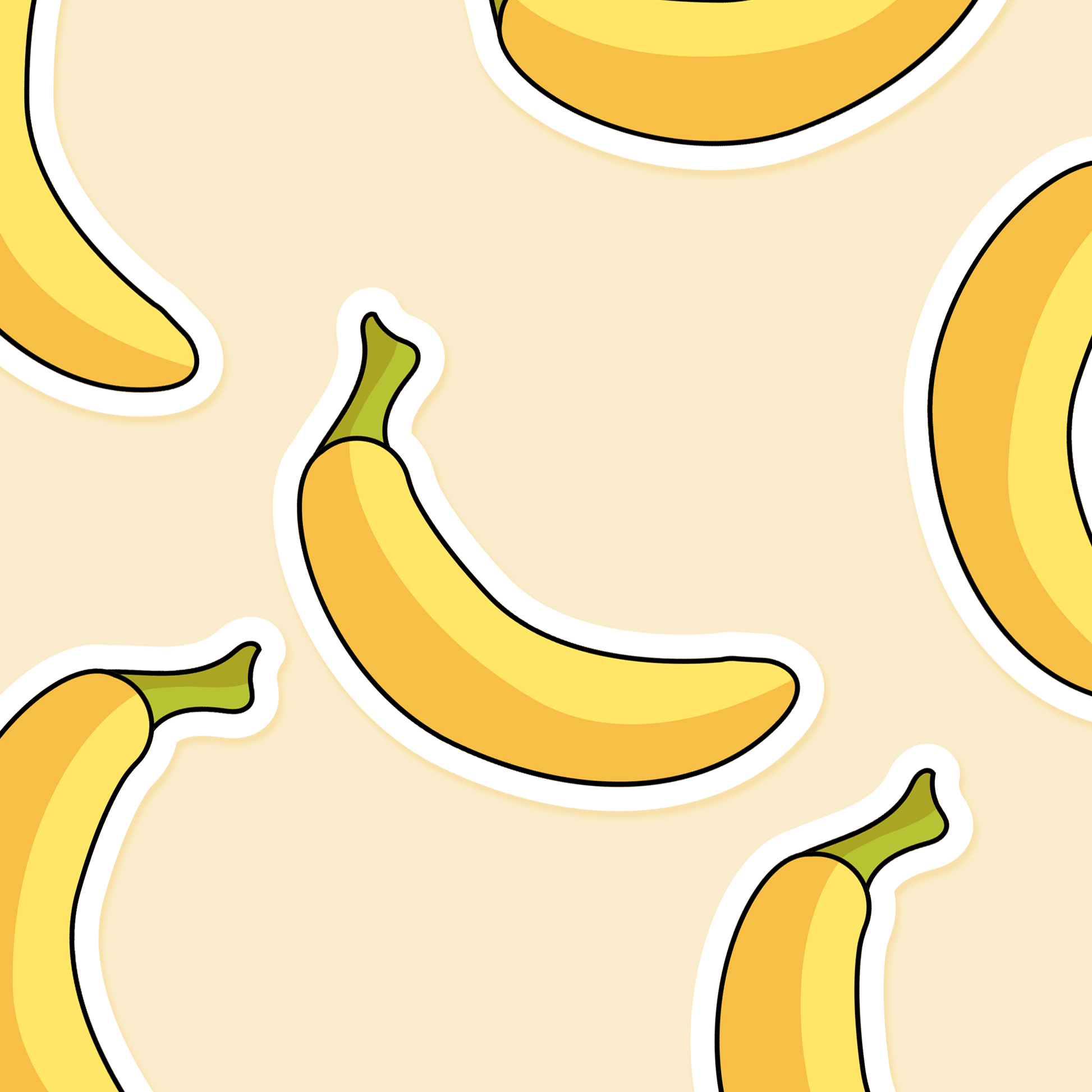 Bananas - Food Sticker - Footnotes Paper