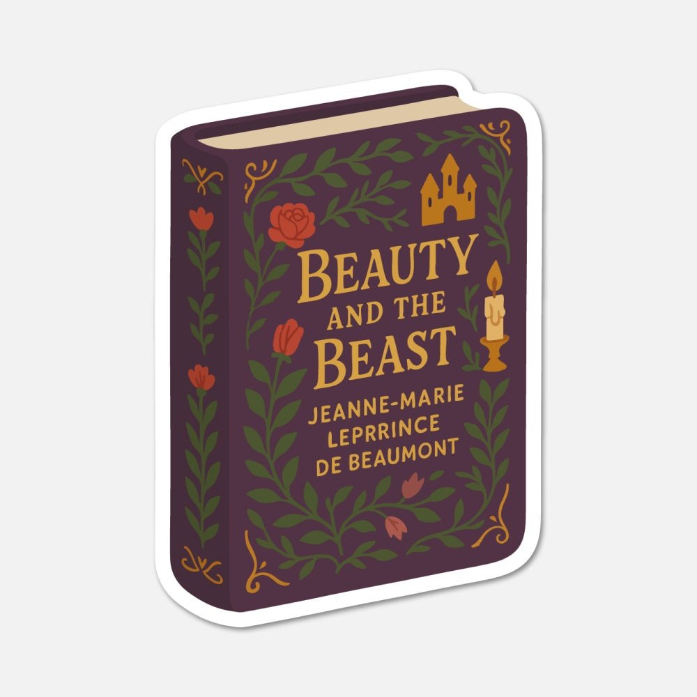 Beauty And The Beast by Jeanne - Marie Leprince de Beaumont - Book Sticker - Footnotes Paper
