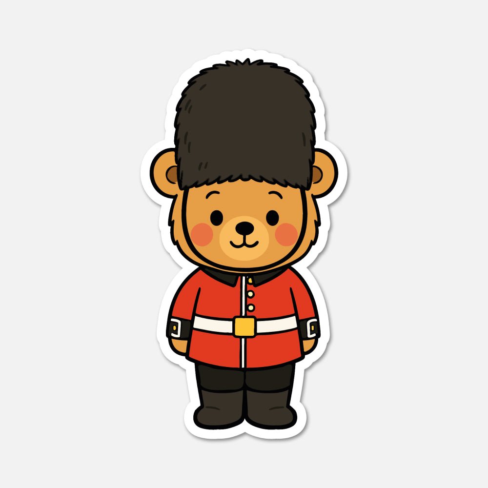 Benedict Bear King's Guard - Animal Sticker - Footnotes Paper