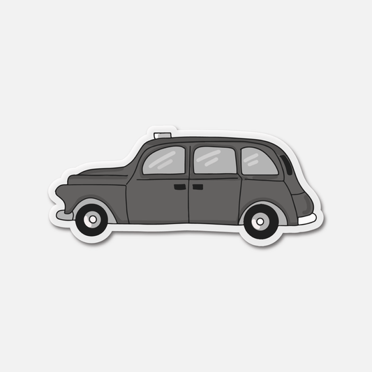 Black Town Car London - Everyday Sticker - Footnotes Paper