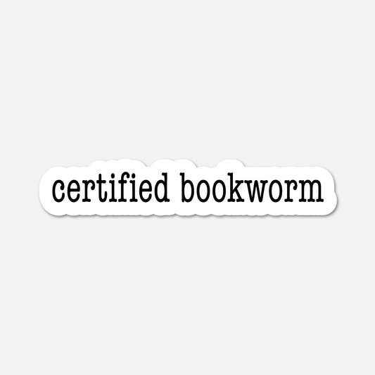 Certified Bookworm - Bookish Sticker - Footnotes Paper