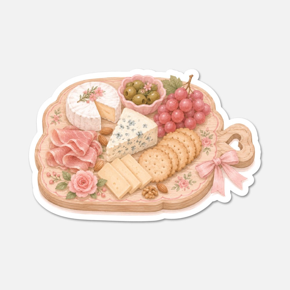 Cheese Plate - Food Sticker - Footnotes Paper