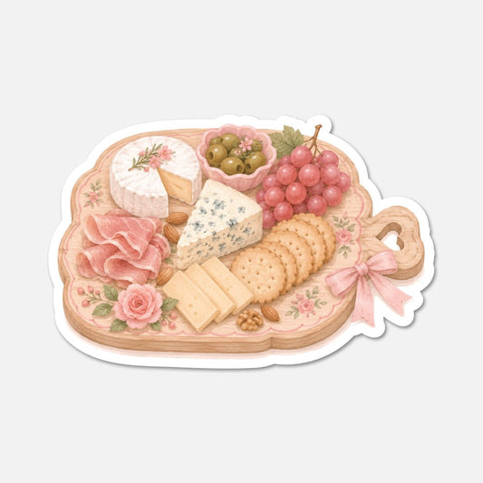 Cheese Plate - Food Sticker - Footnotes Paper